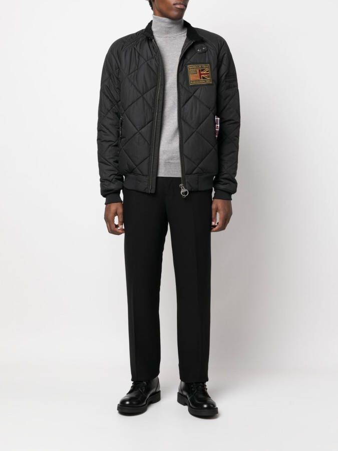 Barbour Jack met logopatch Zwart
