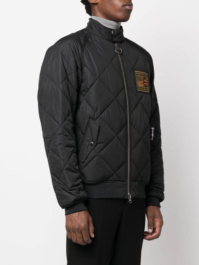 Barbour Jack met logopatch Zwart