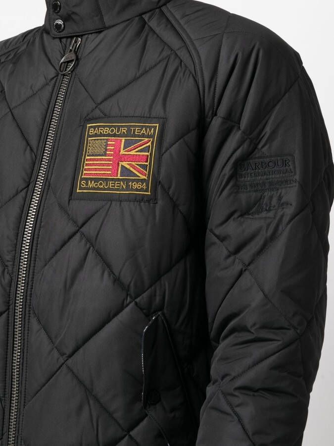 Barbour Jack met logopatch Zwart