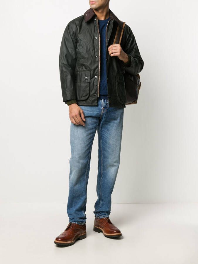 Barbour Bedale gecoat jack Groen