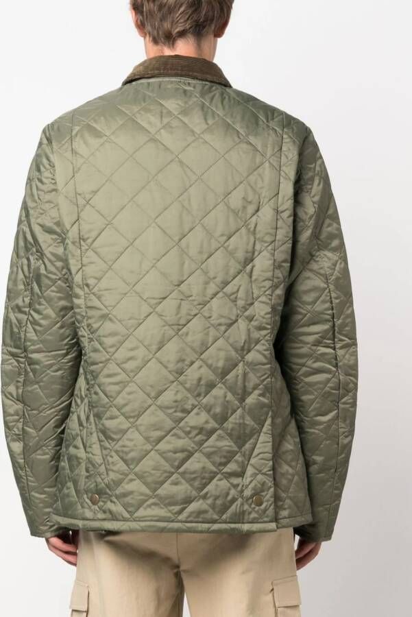 Barbour Jack met ribfluwelen kraag Groen