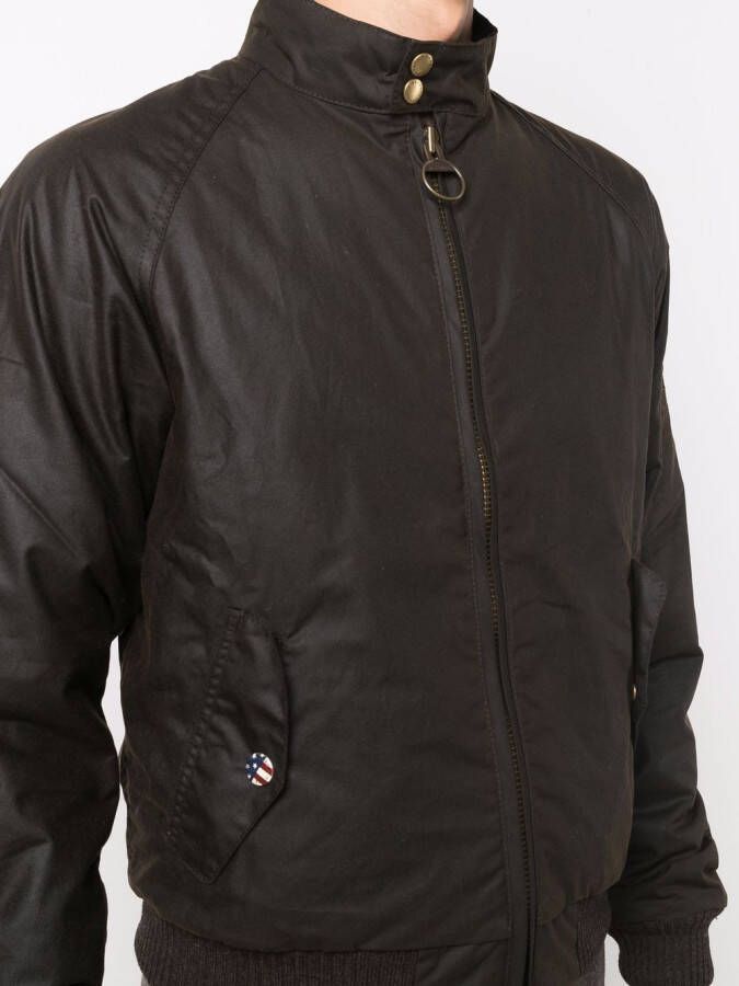 Barbour International Jack met trechterhals Groen