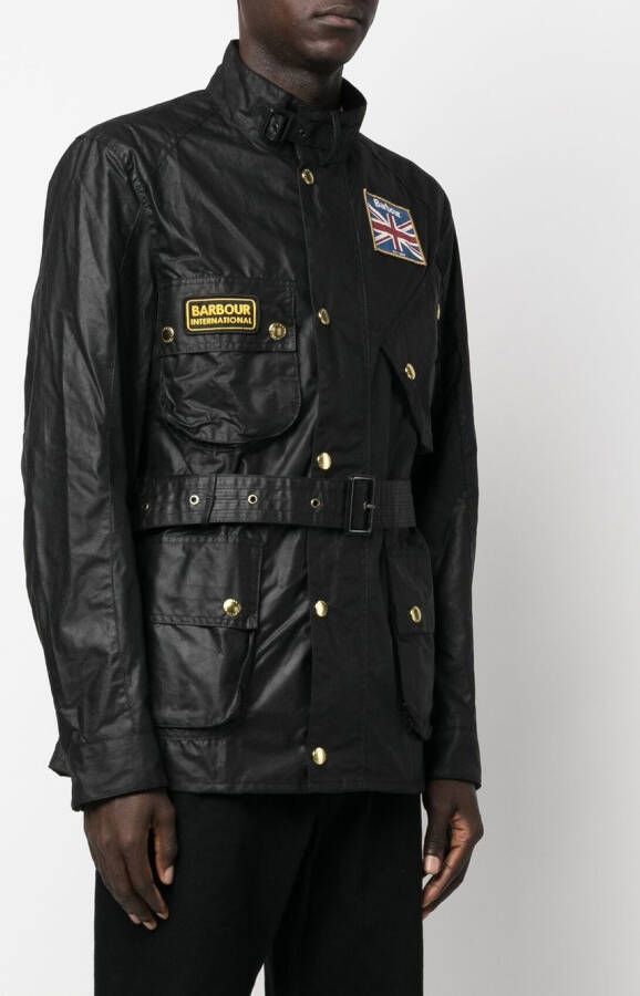 Barbour Jas met logopatch Zwart