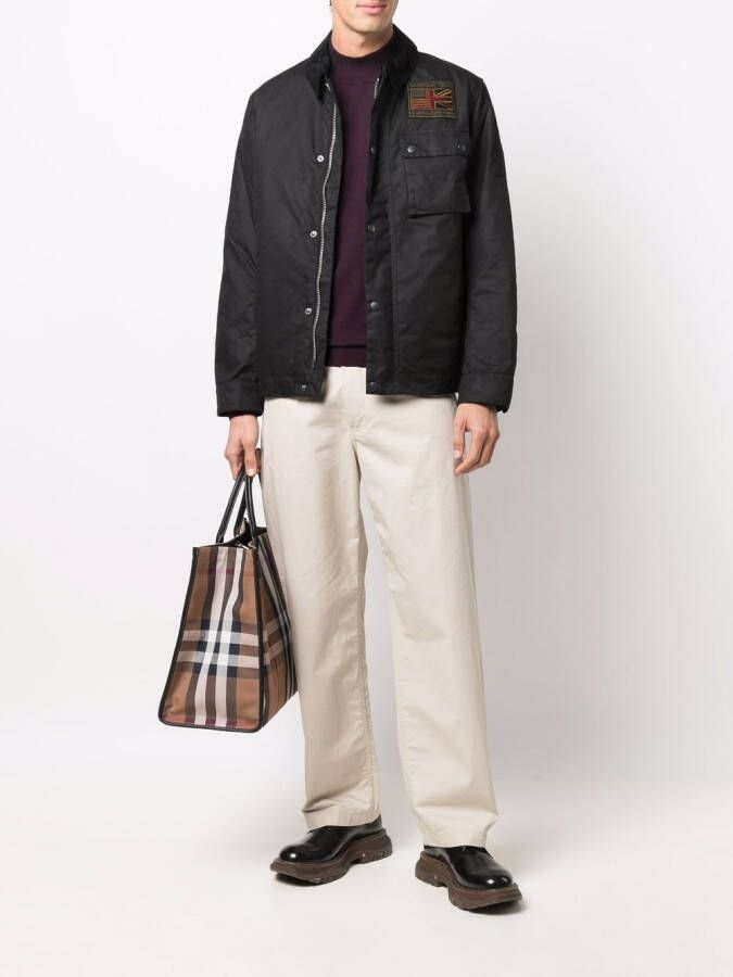 Barbour Jas met waseffect Zwart