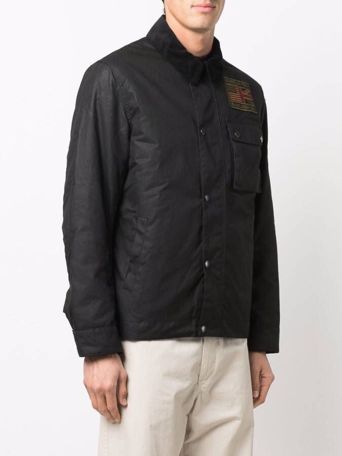 Barbour Jas met waseffect Zwart