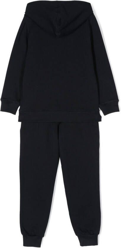 Barbour Kids Trainingspak met logoprint Blauw