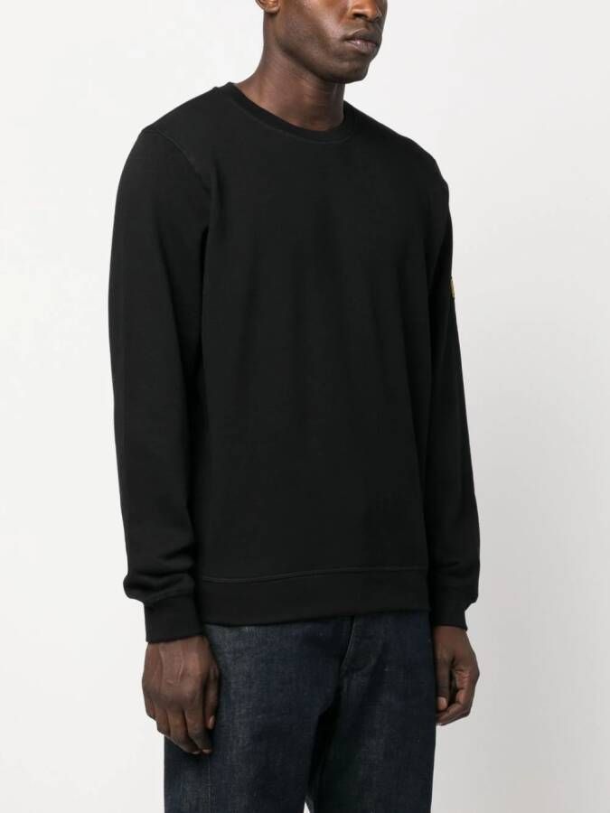 Barbour Sweater met logopatch Zwart