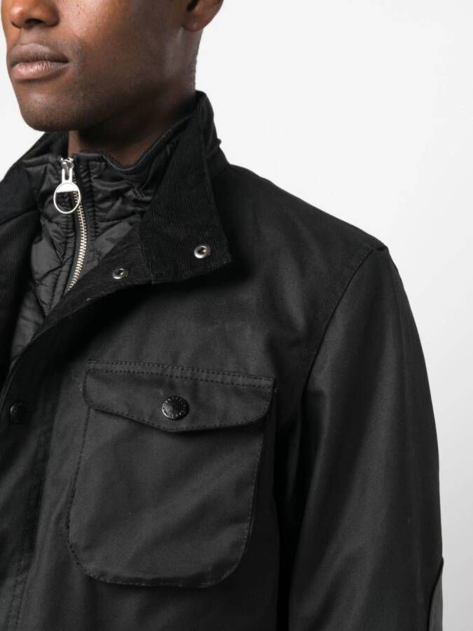 Barbour Ogston katoenen jack Zwart