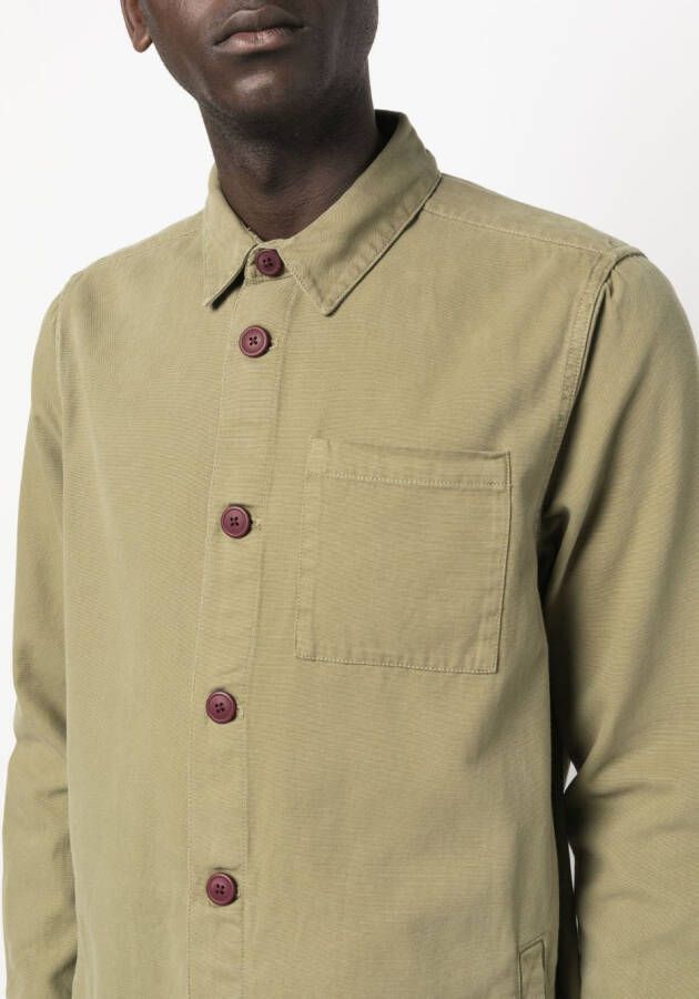 Barbour Overhemd met opgestikte zak Groen