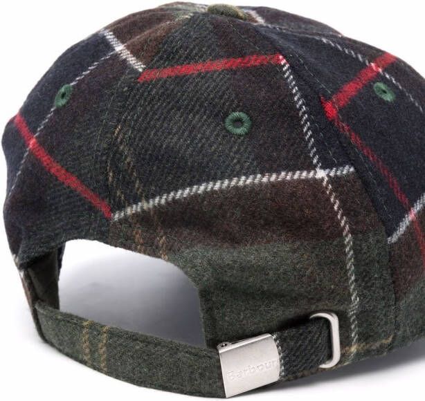 Barbour Pet met tartan ruit Groen