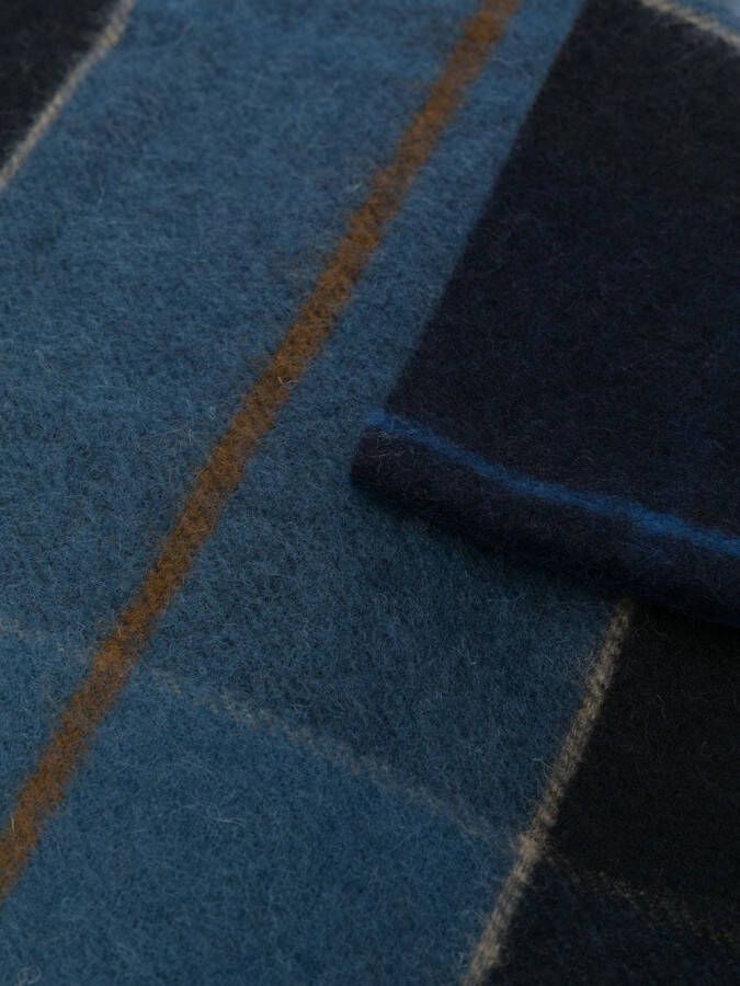 Barbour Sjaal met tartan ruit Blauw