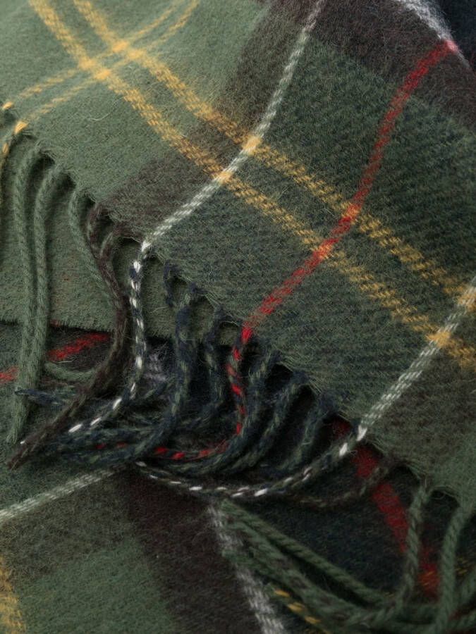 Barbour Sjaal met tartan ruit Groen