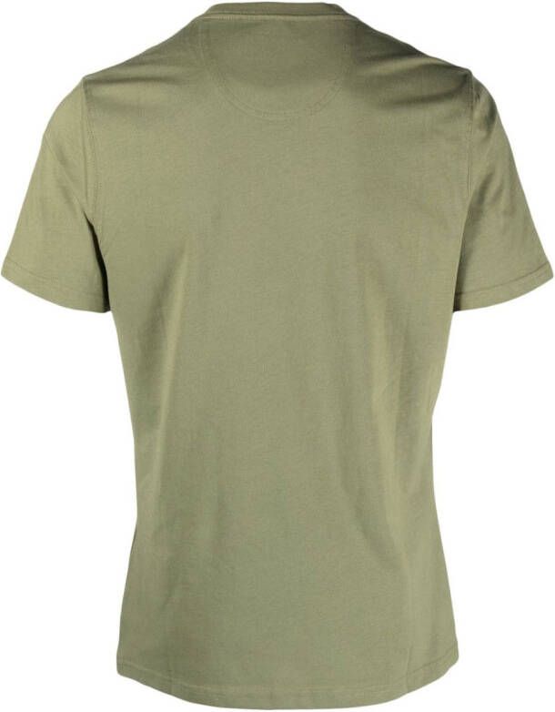Barbour T-shirt met geborduurd logo Groen