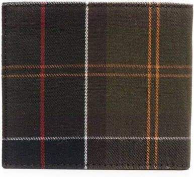 Barbour Portemonnee met tartan ruit Bruin