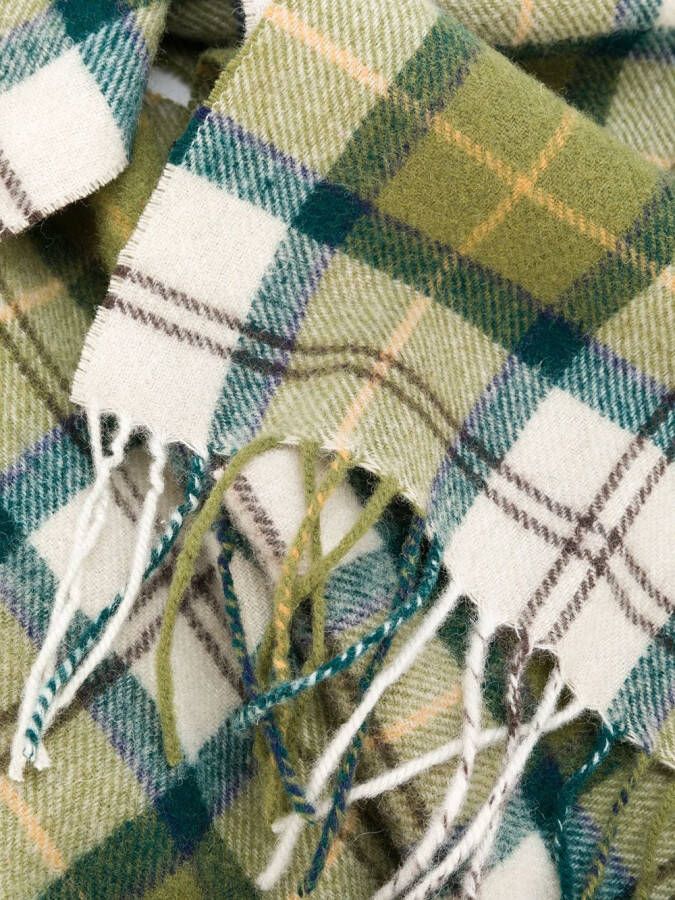Barbour tartan scarf Groen