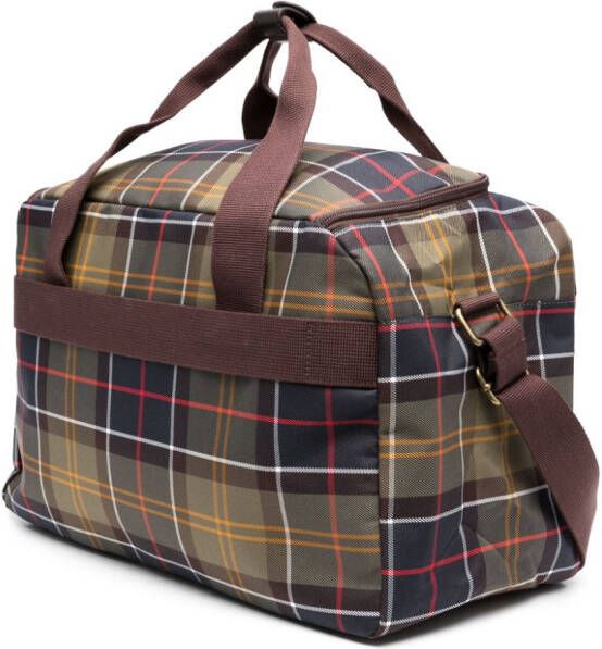 Barbour Torridon shopper met tartan ruit Groen
