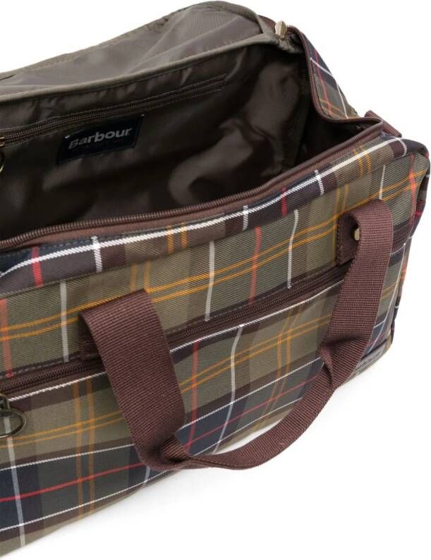 Barbour Torridon shopper met tartan ruit Groen