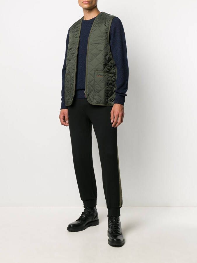 Barbour Trui met geborduurd logo Blauw