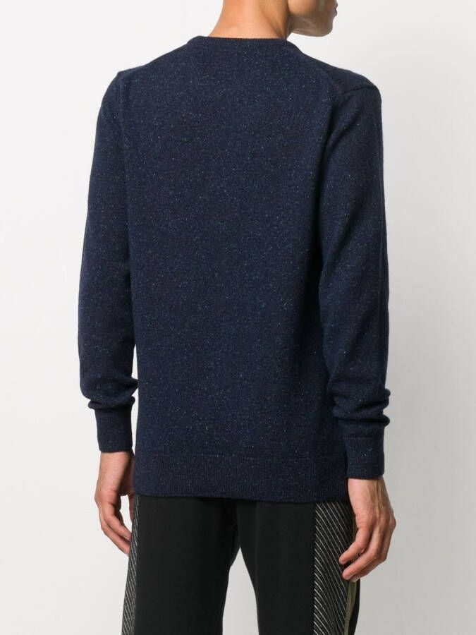 Barbour Trui met geborduurd logo Blauw