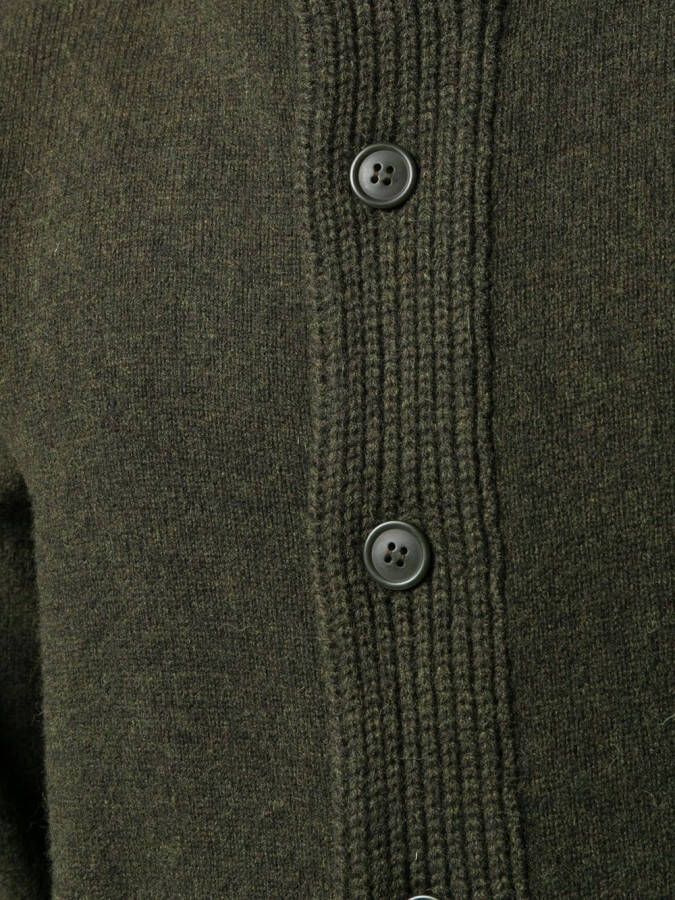 Barbour Wollen vest met hoge hals Groen