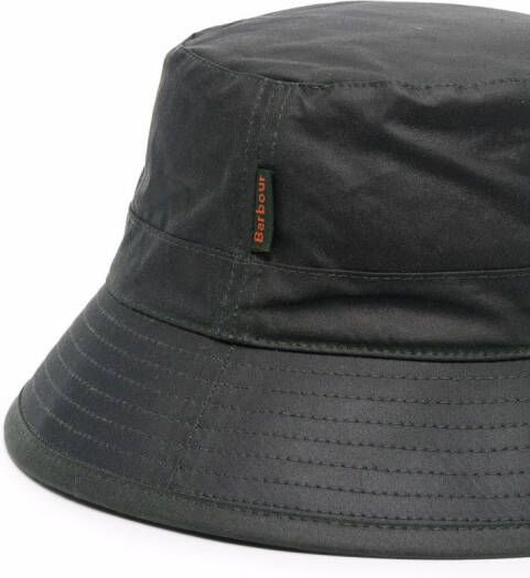 Barbour Vissershoed met logopatch Zwart
