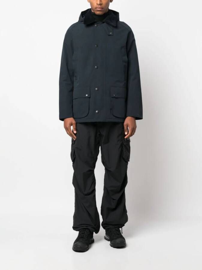 Barbour Jack met capuchon Blauw