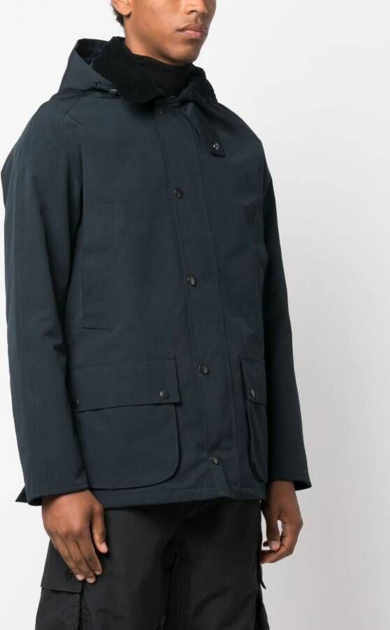 Barbour Jack met capuchon Blauw