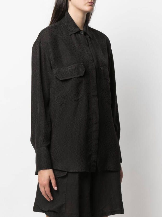 Barena Button-up blouse Zwart
