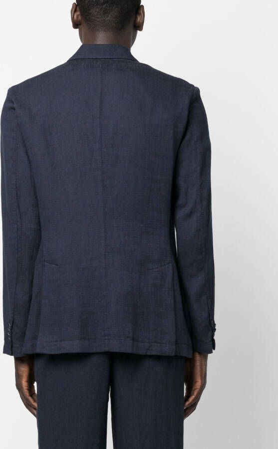 Barena Blazer met dubbele rij knopen Blauw