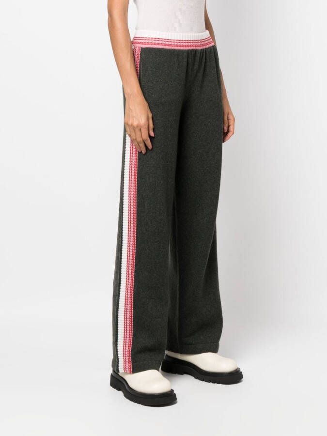 Barrie Broek met streepdetail Groen