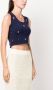 Barrie Cropped top Blauw - Thumbnail 3