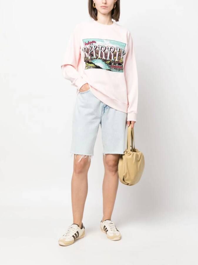 Barrie Sweater met grafische print Roze