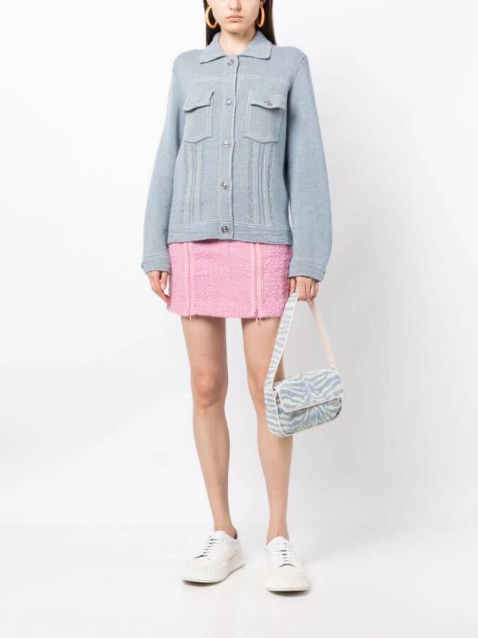 Barrie Jack met contrasterend stiksel Blauw