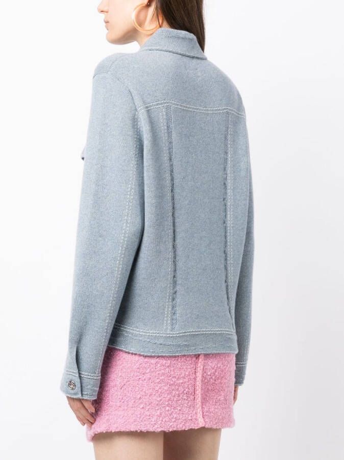 Barrie Jack met contrasterend stiksel Blauw