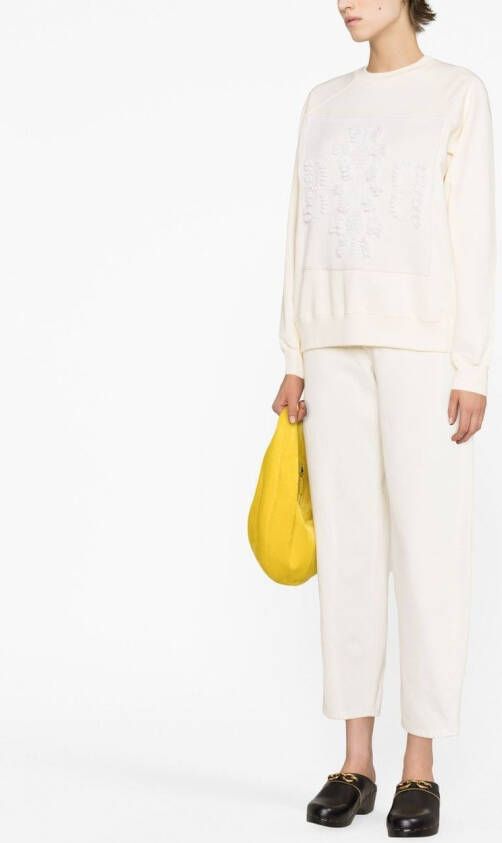 Barrie Sweater met B-logo Beige