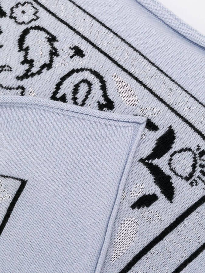 Barrie Sjaal met paisley-print Blauw