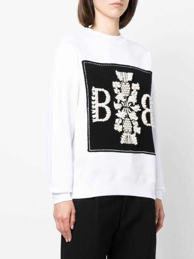 Barrie Sweater met borduurwerk Wit