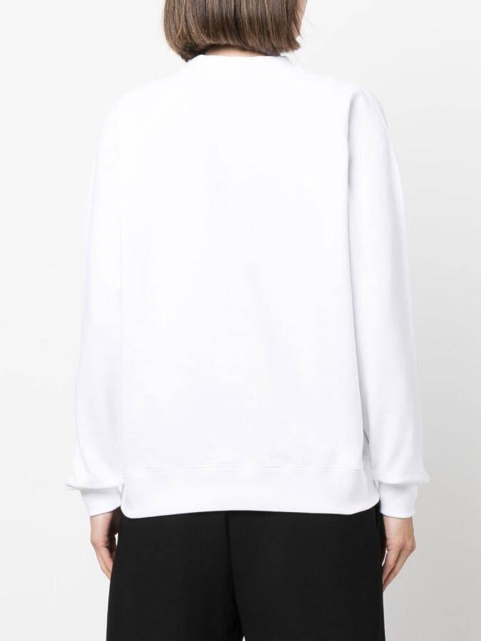 Barrie Sweater met borduurwerk Wit