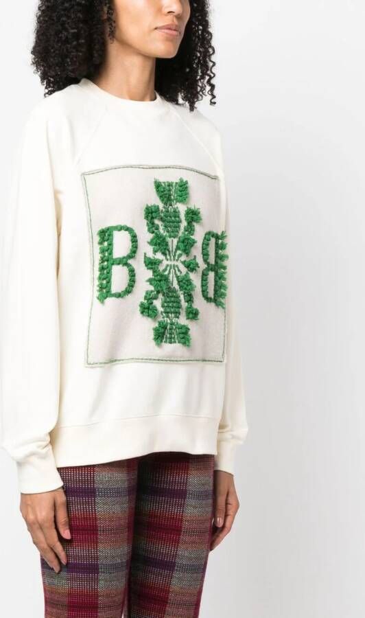 Barrie Sweater met logopatch Beige