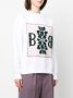 Barrie Sweater met logopatch Wit - Thumbnail 3