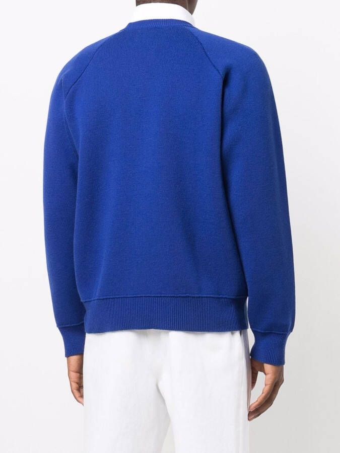Barrie Sweater met ronde hals Blauw