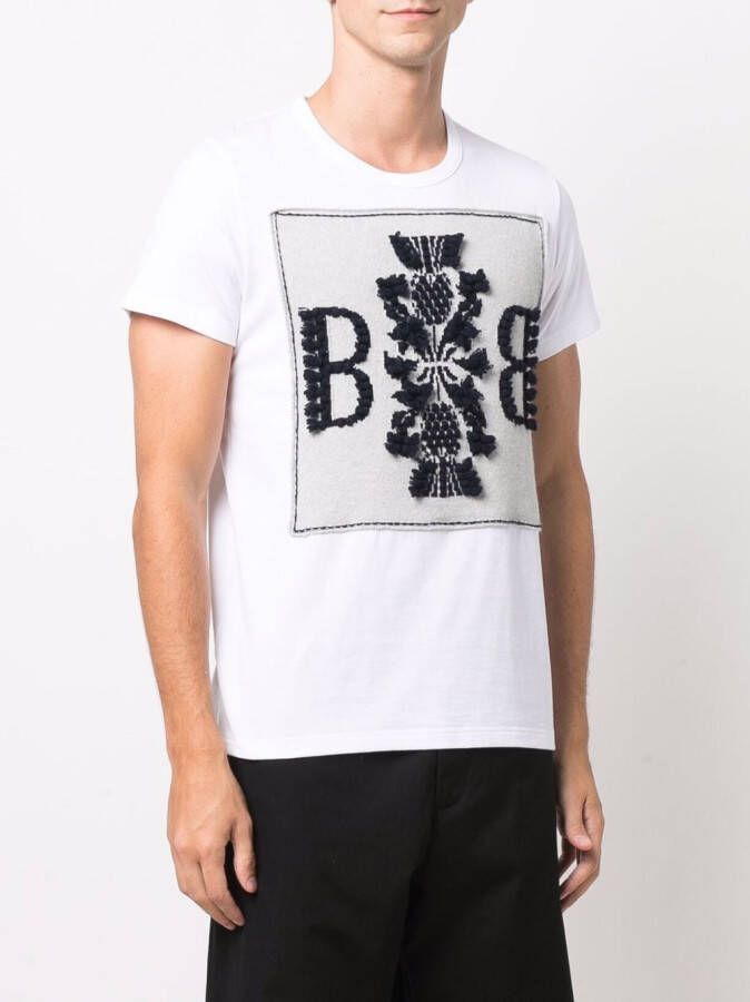 Barrie T-shirt met logoprint Wit