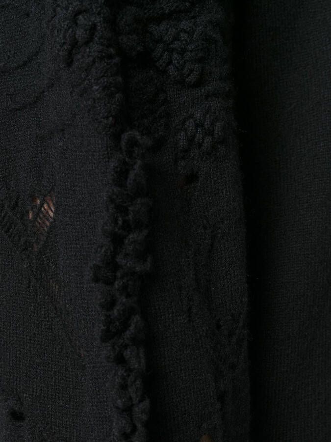 Barrie trui met ronde hals Zwart