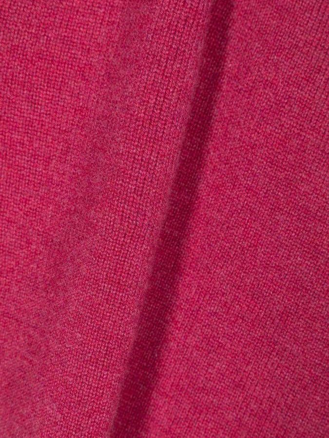 Barrie x Goossens Vissen sjaal met patroon Roze