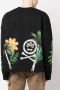 BARROW Sweater met palmboomprint Zwart - Thumbnail 4