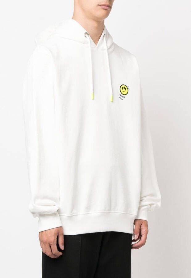 BARROW Hoodie met logoprint Wit