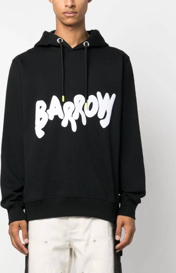 BARROW Hoodie met logoprint Zwart