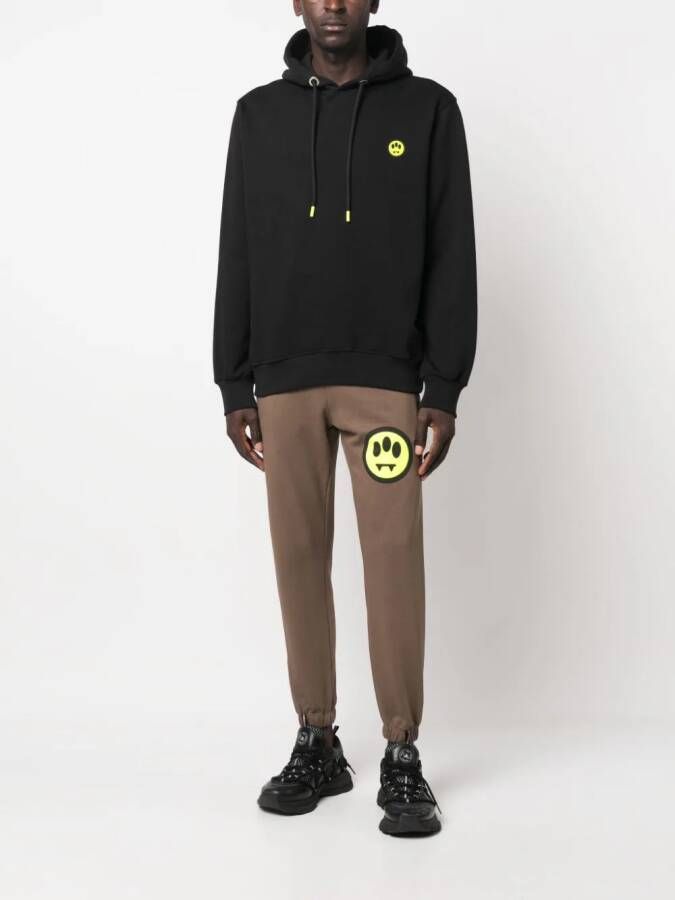 BARROW Hoodie met logoprint Zwart