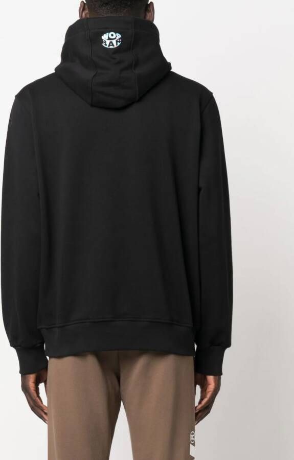 BARROW Hoodie met logoprint Zwart