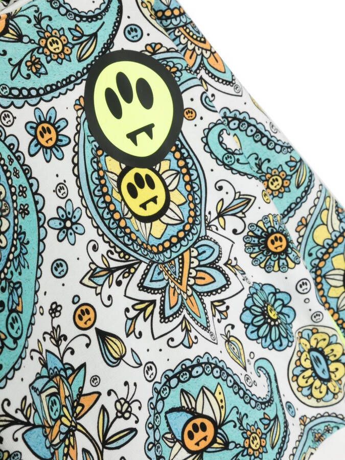 Barrow kids Hoodie met print Wit